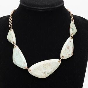 Kendra Scott McKenna Gold Necklace in Sea Green Chrysocolla NWT